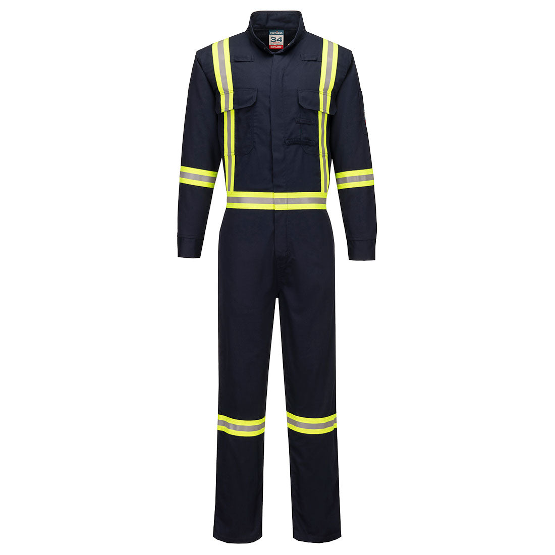 Portwest flame-resistant coveralls and bib overalls.