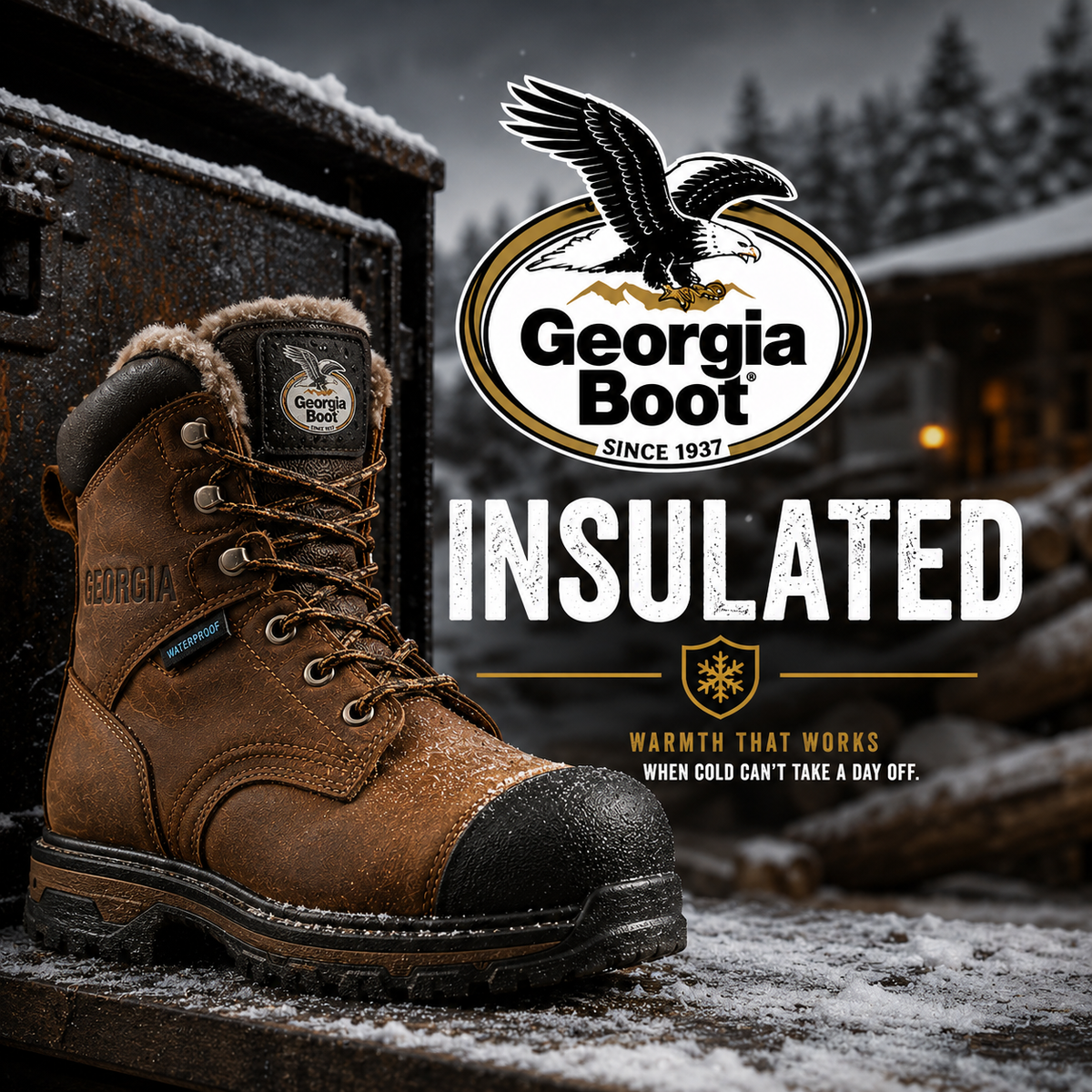 Georgia Insulated Boots for cold-weather work