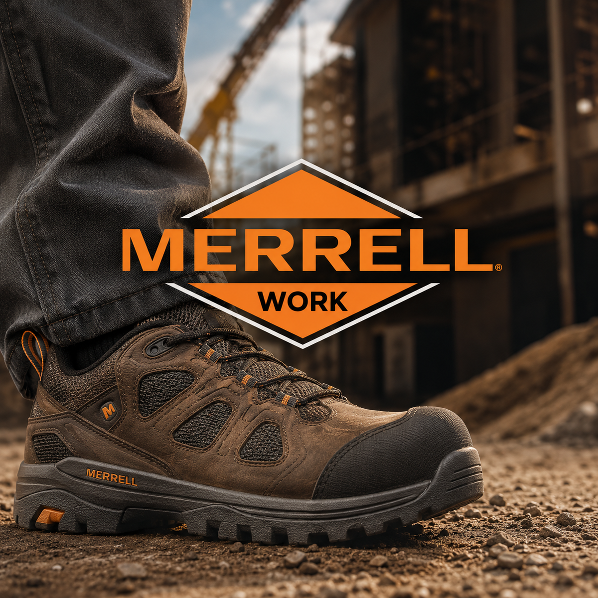 Merrell work boots with outdoor-inspired designs.