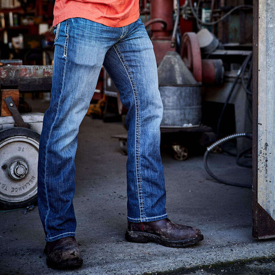 Ariat Men's Flame Resistant M4 Relaxed Stretch DuraLight Boot Cut Jean Bryce - 10023467 - Overlook Boots