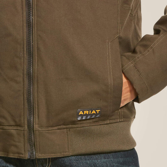 Ariat Rebar DuraCanvas Chamarra para Hombre, Repelente al Agua - Wren - 10027842 - Imagen 4