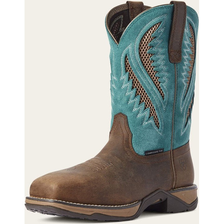 Ariat Women's Anthem VentTEK Composite Toe Slip Resistant Work Boot - Royal Chocolate - 10031663 - Overlook Boots