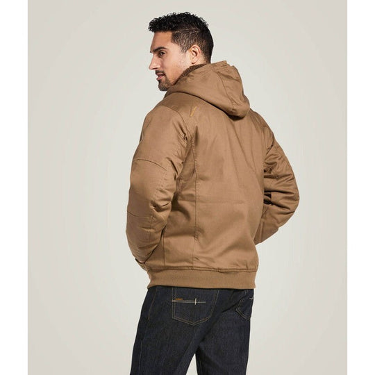 Ariat Rebar DuraCanvas Chamarra de Trabajo para Hombre, Repelente al Agua - Caqui - 10032964 - Imagen 4