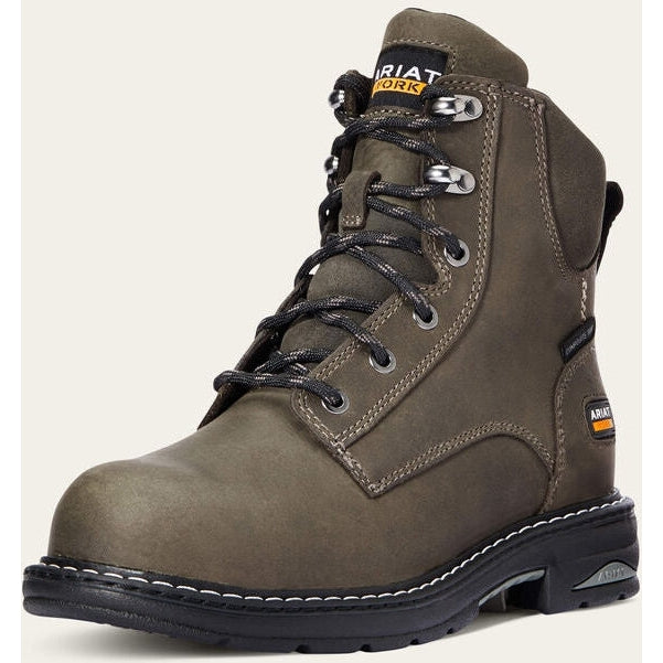 Ariat Women's Casey 6" Composite Toe Slip Resistant Work Boot - Shadow - 10033921 5.5 / Medium / Brown - Overlook Boots
