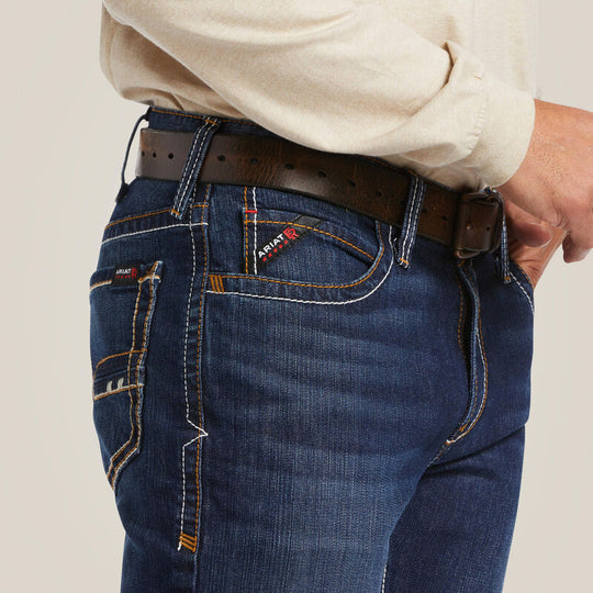 Ariat Men's Flame Resistant M4 Relaxed DuraStretch Boot Cut Jean Calder - 10039283 - Overlook Boots