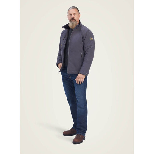 Ariat Rebar DriTEK DuraStretch Chamarra de Trabajo para Hombre, Con Aislamiento, Repelente al Agua - Periscope Grey - 10041501 - Imagen 2