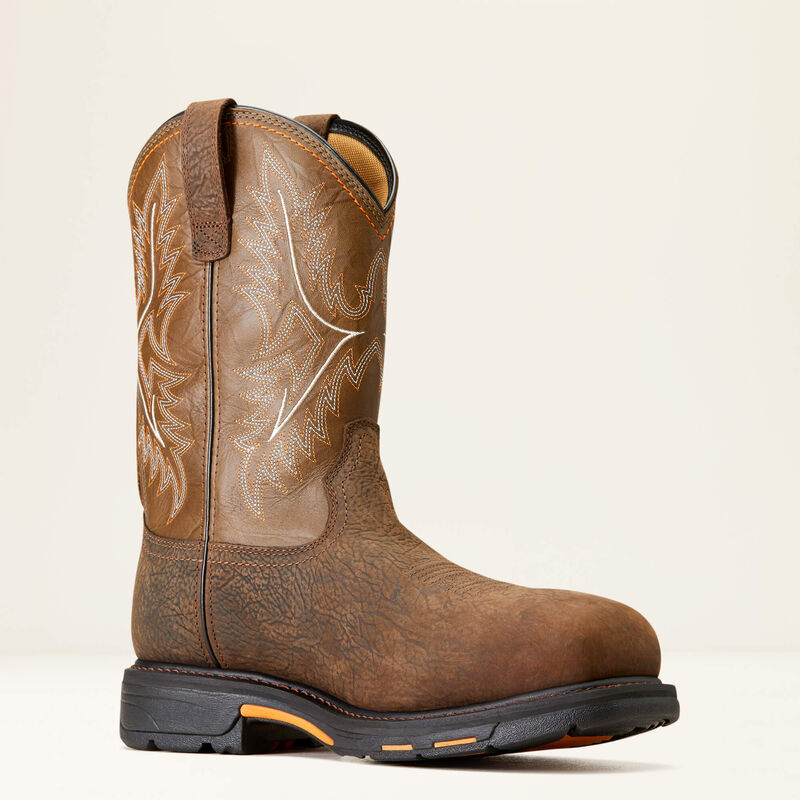 Ariat Men's WorkHog CSA Composite Toe Waterproof Insulated Work Boot - Bruin Brown - 10042552 7 / Medium / Brown - Overlook Boots