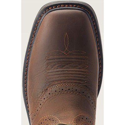 Ariat Men's Sierra Shock Shield Western Work Boot -Brown- 10042555 - Overlook Boots