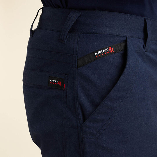 Ariat M7 Slim DuraStretch Pantalón de Trabajo de Sarga para Hombre, Resistente al Fuego (FR), Pierna Recta - Azul Marino - 10043150 - Imagen 6