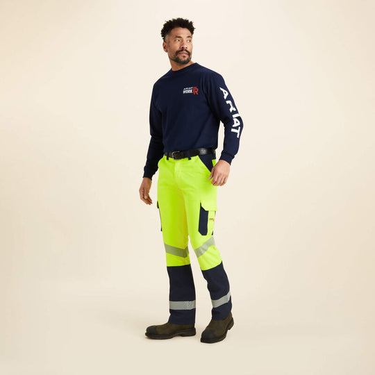 Ariat M7 Slim DuraStretch Pantalón de Trabajo de Sarga para Hombre, Resistente al Fuego (FR), Recto - Amarillo - 10043151 - Imagen 3
