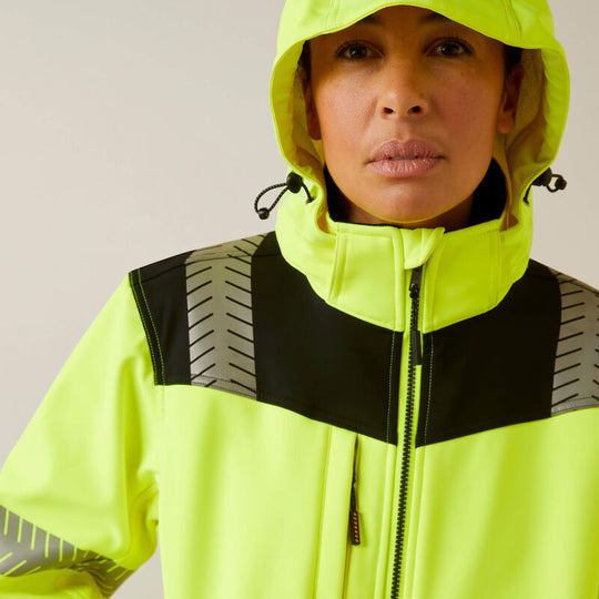 Ariat Women's Rebar Hi-Vis Softshell Jacket Yellow - 10046381 - Overlook Boots