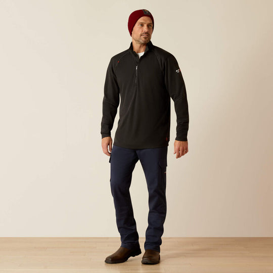 Ariat Primo Ropa Térmica para Hombre, 1/4 de Zíper, FR - Negro - 10052068 - Imagen 2