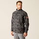 Ariat DuraStretch Camisa de Trabajo de Polar para Hombre, Zíper a la Mitad, FR - Charcoal Digi Camo - 10052074