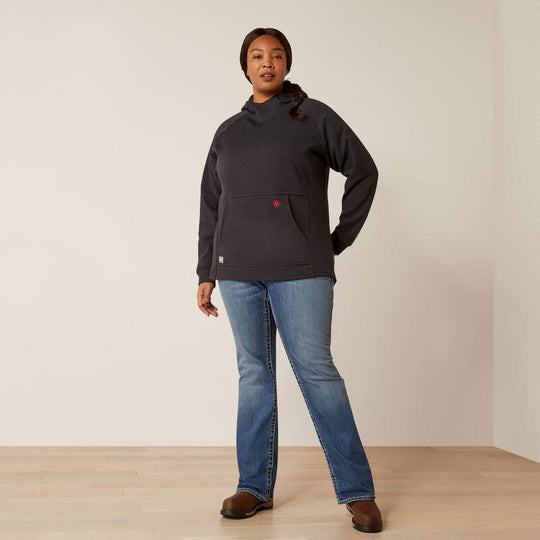 Ariat Primo Fleece 2.0 Sudadera con Capucha para Mujer, Resistente al Fuego (FR) - Negro - 10052098 - Imagen 3