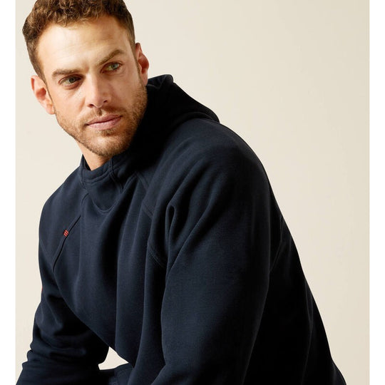 Ariat Primo Fleece 2.0 Sudadera con Capucha para Hombre, Repelente al Agua, Resistente al Fuego (FR) - Azul Marino - 10053042 - Imagen 4