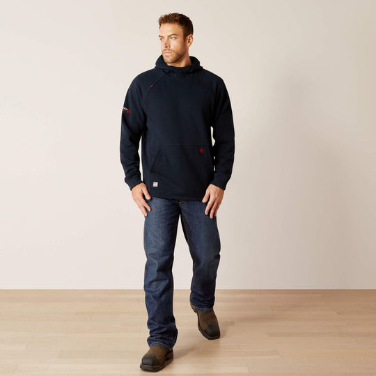 Ariat Primo Fleece 2.0 Sudadera con Capucha para Hombre, Repelente al Agua, Resistente al Fuego (FR) - Azul Marino - 10053042 - Imagen 2