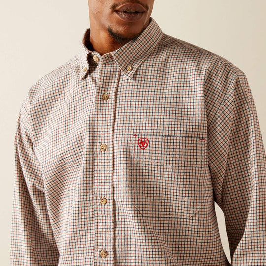 Ariat Gasket Camisa de Trabajo para Hombre, Resistente al Fuego (FR) - Blanco - 10054611