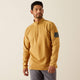 Ariat Combat Stretch Patriot Camisa de Trabajo para Hombre, Resistente al Fuego (FR), Cierre de 1/4 - Bistro - 10055075