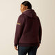 Ariat Rebar Sudadera de Sherpa para Mujer, Cierre Completo, Para Todo Clima, Con Capucha - Fudge - 10062329 - Imagen 5