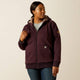 Ariat Rebar Sudadera de Sherpa para Mujer, Cierre Completo, Para Todo Clima, Con Capucha - Fudge - 10062329 - Imagen 2
