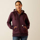 Ariat Rebar Sudadera de Sherpa para Mujer, Cierre Completo, Para Todo Clima, Con Capucha - Fudge - 10062329