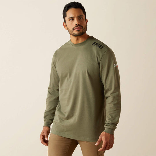 Ariat FR Work Hard Live Free Playera para Hombre - Grape - 10062334