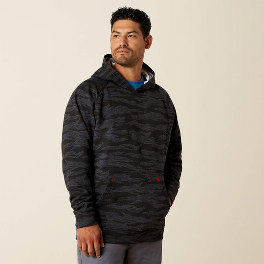 Ariat DuraStretch Smoke Sudadera con Capucha para Hombre, Resistente al Fuego (FR) - Negro - 10062335 - Imagen 3