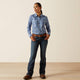 Ariat Laurel Camisa de Trabajo con Broches para Mujer, Resistente al Fuego (FR) - Azul - 10062832 - Imagen 2
