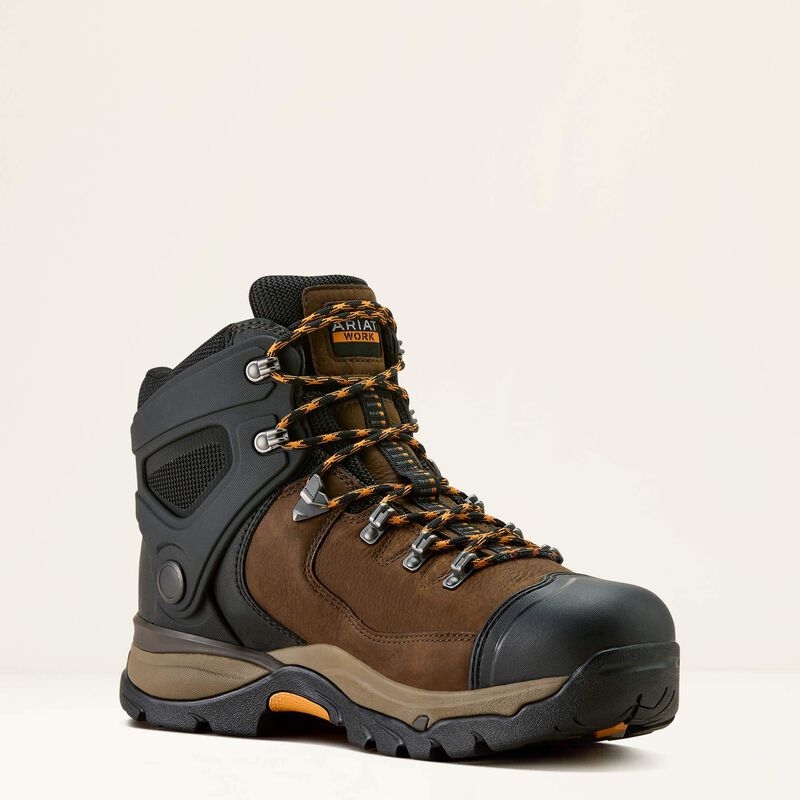 Ariat Men's Endeavor 6" Carbon Toe Waterproof Work Boot - Brown - 10063978 - Overlook Boots