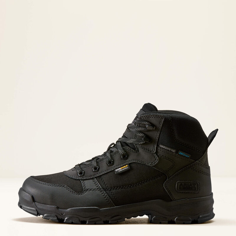 Ariat Men's Stryker Neo Waterproof Composite Toe Work Boot - Black - 10080448 7 / Medium / Black - Overlook Boots