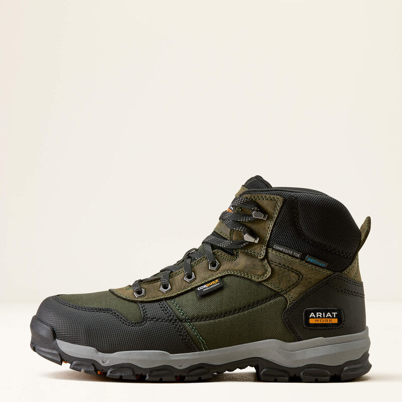 Ariat Men's Stryker Neo Waterproof Composite Toe Work Boot - Green / Olive - 10080449 7 / Medium / Green / Olive - Overlook Boots