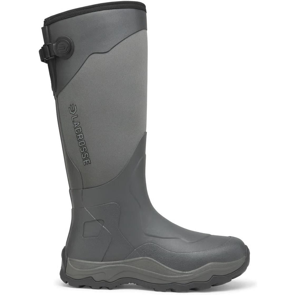 LaCrosse Men's Alpha Agility 17" Waterproof Slip On Hunt Boot- Gray- 302461 6 / Medium / Gray - Overlook Boots