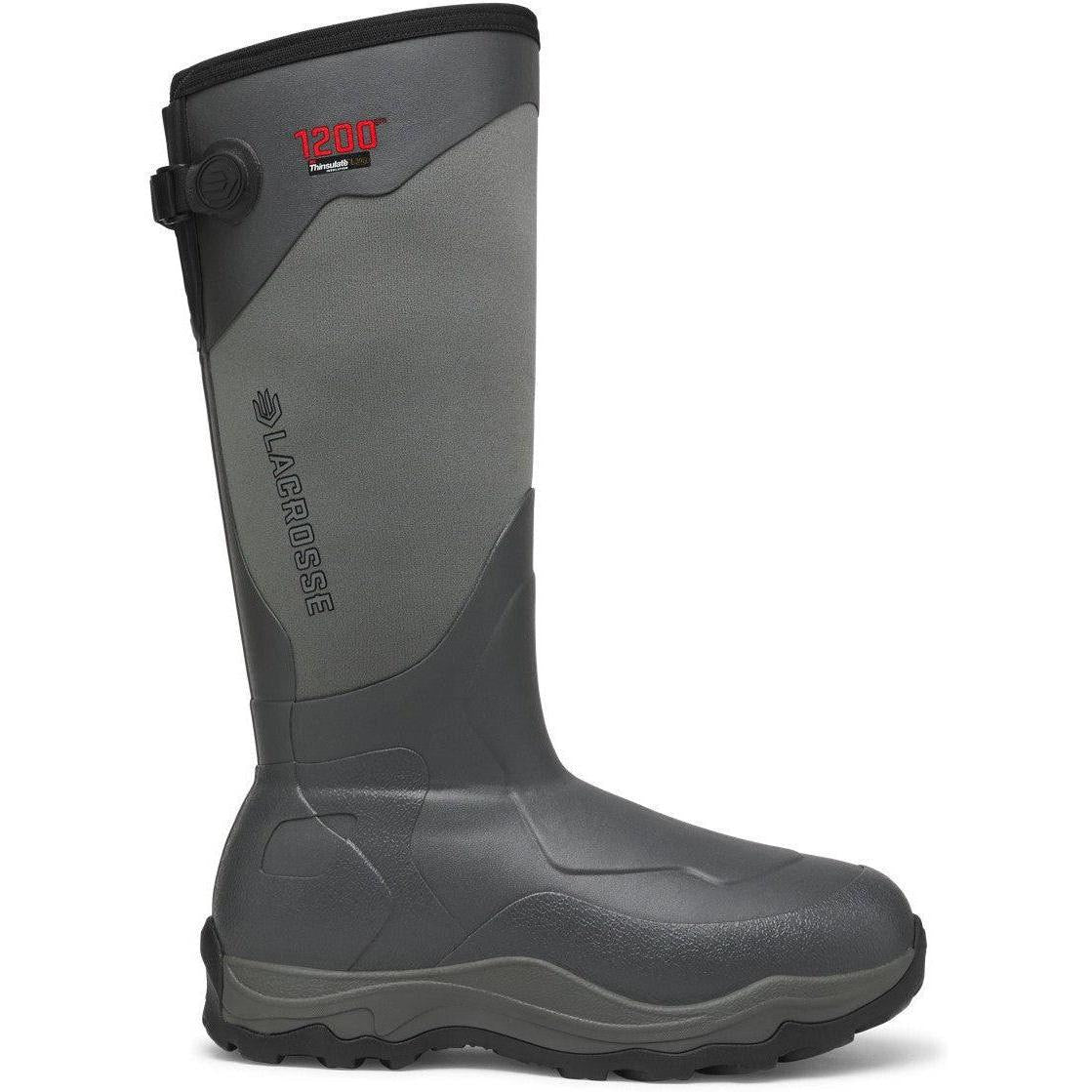 LaCrosse Men's Alpha Agility 17" Waterproof 1200G Hunting Boot - Grey Sky - 302462 6 / Grey - Overlook Boots