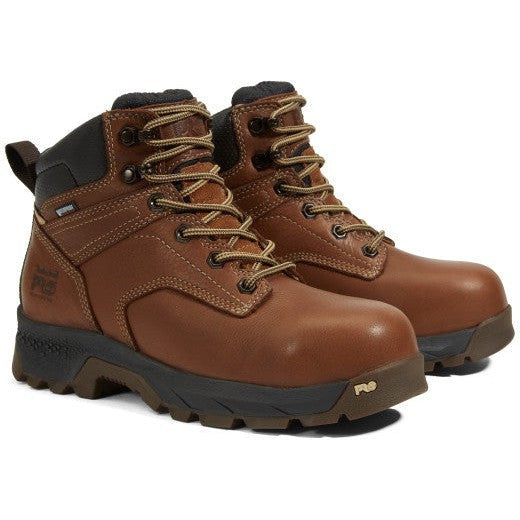 Timberland PRO Women's Titan EV 6" Composite Toe Waterproof Work Boot - Brown - TB1A5P1A214 5.5 / Medium / Brown - Overlook Boots