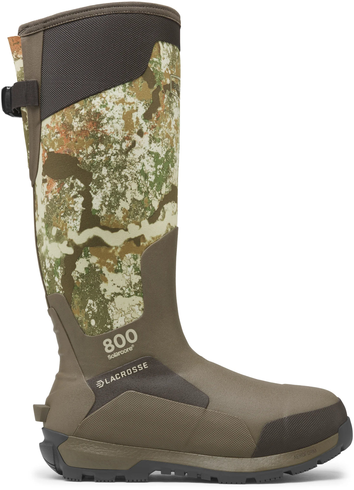 LaCrosse Men's Alphaburly Aero 17" 800G Insulated Waterproof Hunt Boot - First Lite Specter - 377002 6 / Medium / First Lite Specter - Overlook Boots