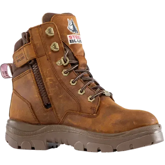 Steel Blue Women's Southern Cross Steel Toe Water Resistant Work Boot - Brown - 812859 - Overlook Boots