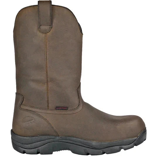Hoss Wildfire Bota de Trabajo Wellington para Hombre, Resistente a Perforaciones - Café - 94010 - Imagen 2