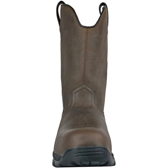 Hoss Wildfire Bota de Trabajo Wellington para Hombre, Resistente a Perforaciones - Café - 94010 - Imagen 4