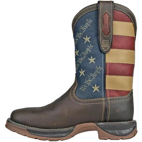 Hoss We The People Bota de Trabajo para Hombre, Impermeable, Punta Suave, Que Absorbe la Humedad - Café - 94022 - Imagen 3