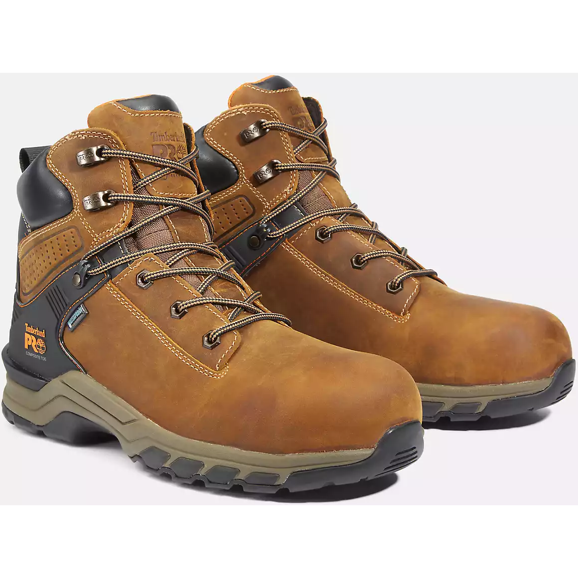 Timberland PRO Men's Hypercharge 6" Composite Toe Waterproof Work Boot - Brown - TB1A1RVS214 - Overlook Boots