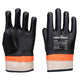 Portwest Grip PVC Sandy Double Dipped Glove - Black/Orange - 12 Pack - A402 Large / Black - Overlook Boots