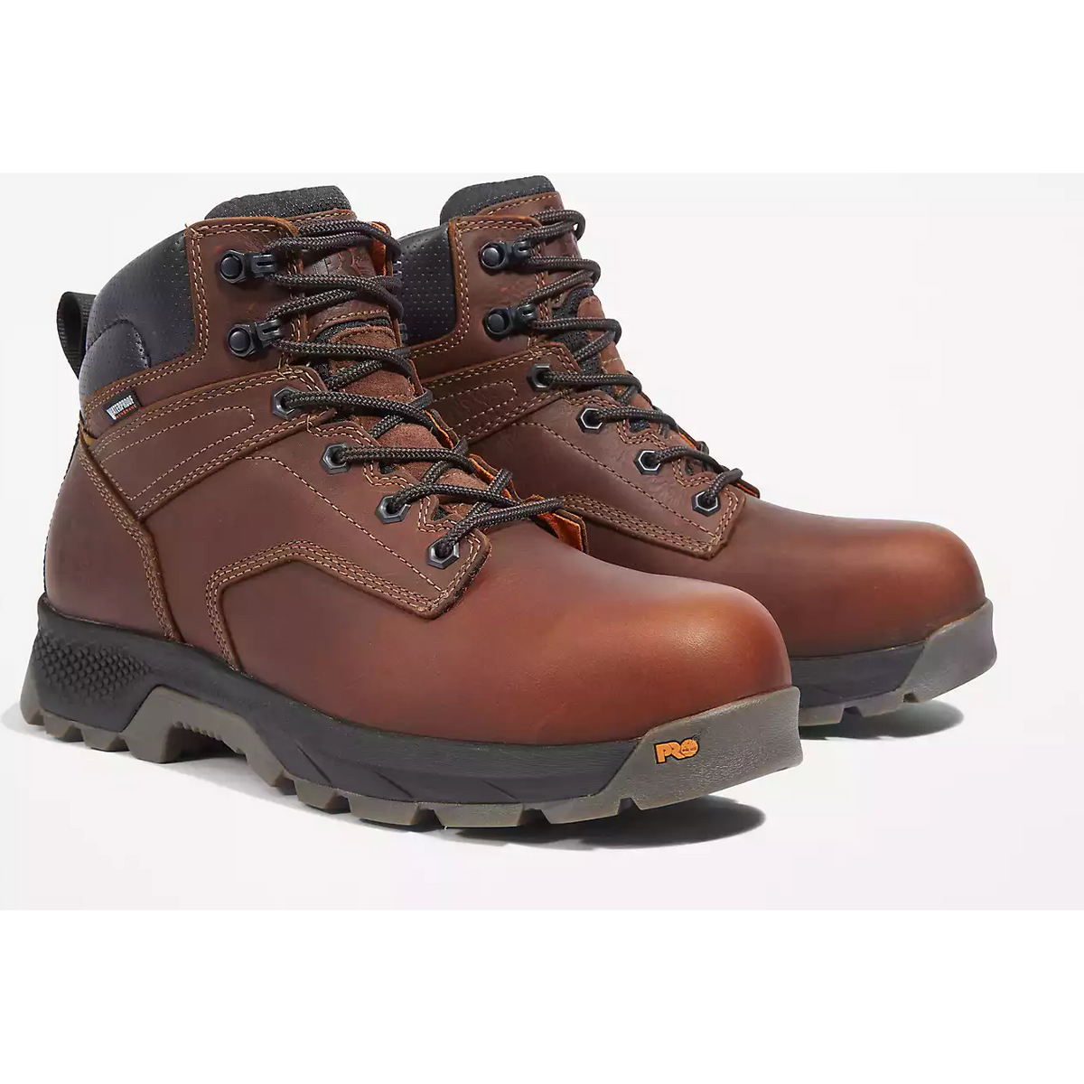 Timberland Pro Men's Titan Evolution 6" Composite Toe Waterproof Work Boot - Brown - TB1A42FY214 7 / Medium / Brown - Overlook Boots