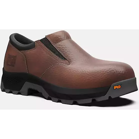 Timberland PRO Men's Titan EV Composite Toe Slip-On Work Shoe - Teak - TB0A5YC3214 7 / Medium / Brown - Overlook Boots