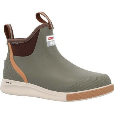 Xtratuf Men's Ankle Deck 6" Soft Toe Waterproof Sport Boot - Olive - ADSM300 7 / Medium / Green - Overlook Boots