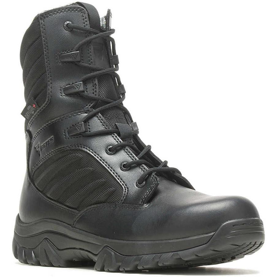 Bates Men's GX X2 Waterproof Tall Side Zip DRYGuard Duty Boot - Black- E03882 3 / Medium / Black - Overlook Boots