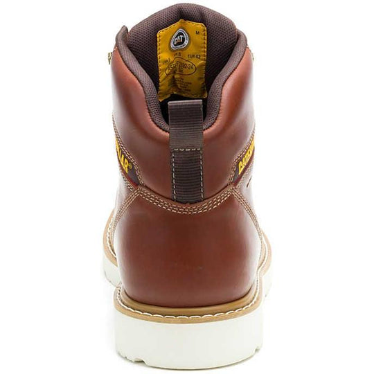 Cat Reclaimer Bota de Trabajo para Hombre, Impermeable, Punta Suave, Suela de Cuña - Café - P51098 - Imagen 6