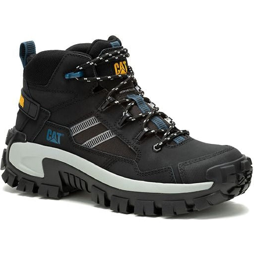 Cat Men's Invader Mid Vent Composite Toe Slip Resistant Work Boot -Black- P91664 - Overlook Boots