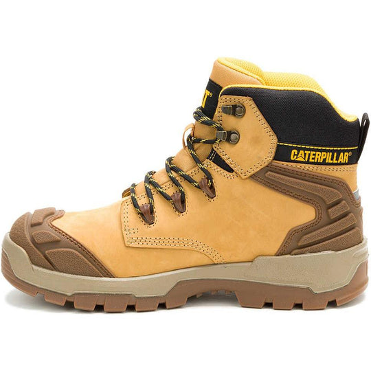 Cat Men's Striver XL Steel Toe Waterproof Lace Up Work Boot - Coyote - P91817 - Overlook Boots