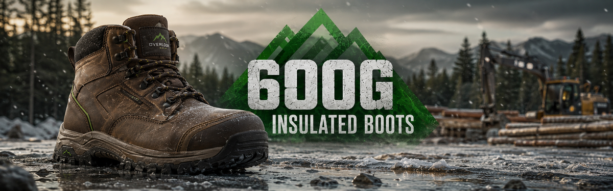 600G Insulated Boots for cold-weather working conditions