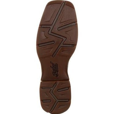 Durango Men's Rebel 12" Soft Toe Pull On Western Classic Boot- Coffee- DB5416 - Overlook Boots